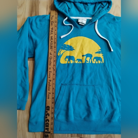 Star Wars Imperial Walker with elephants graphic hooded sweater size XL - Picture 8 of 9